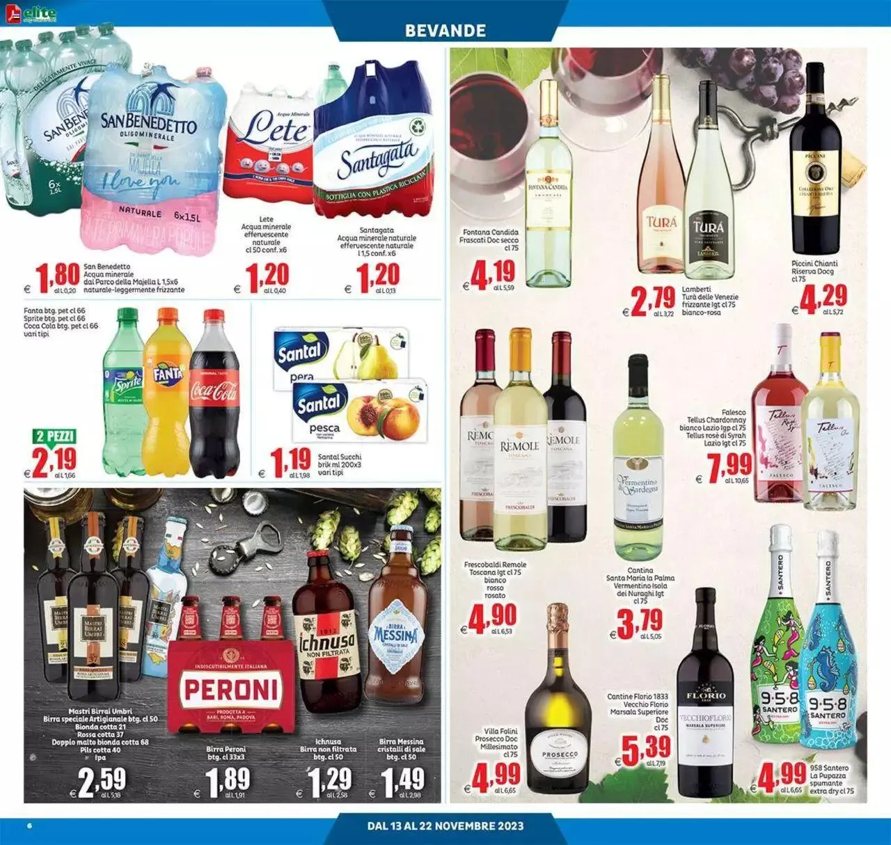 Volantino Elite Supermercati da 13 novembre a 22 novembre di 2023 - Pagina del volantino 6