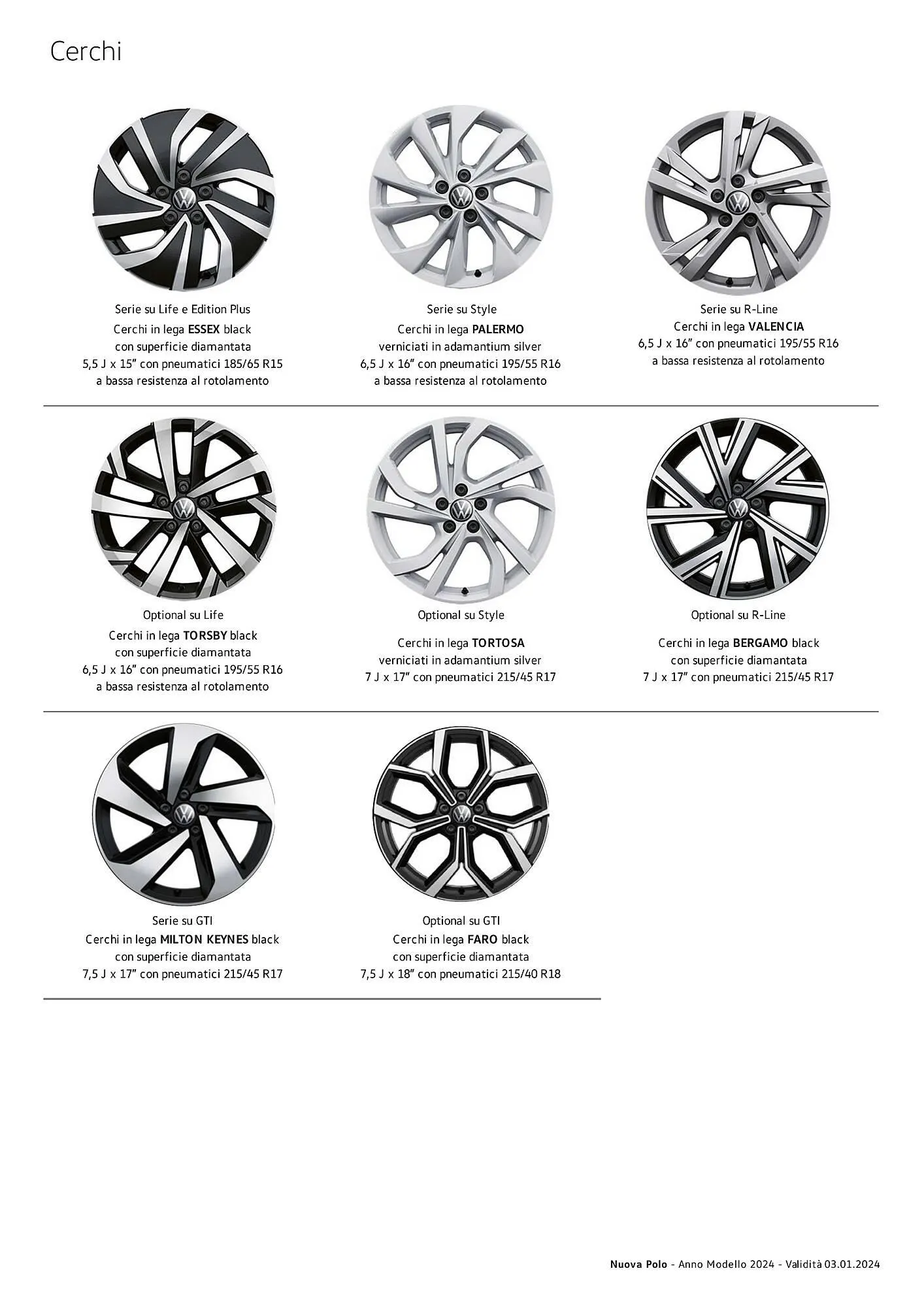Volantino Volkswagen Nuova Polo, Nuova Polo GTI e Nuova Polo TGI da 3 gennaio a 4 gennaio di 2025 - Pagina del volantino 8