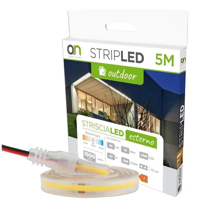 Striscia led Cob 5m luce bianco naturale