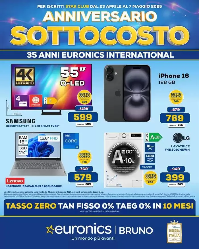 Anniversario sottocosto da 23 aprile a 7 maggio di 2025 - Pagina del volantino 1