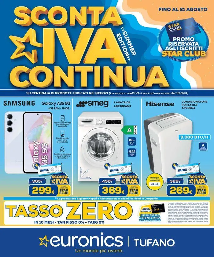 Sconta iva continua da 2 agosto a 21 agosto di 2024 - Pagina del volantino 1