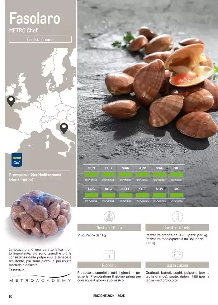 Catalogo Frutti di mare da 2 gennaio a 31 luglio di 2025 - Pagina del volantino 10