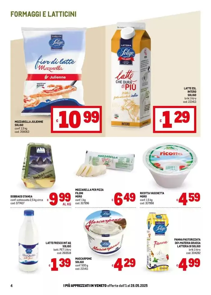 Sapori d'Italia -Veneto da 2 maggio a 28 maggio di 2025 - Pagina del volantino 4