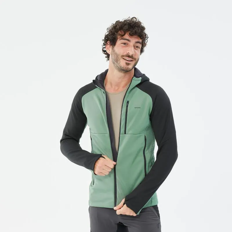 Pile montagna uomo MH520 Hood verde
