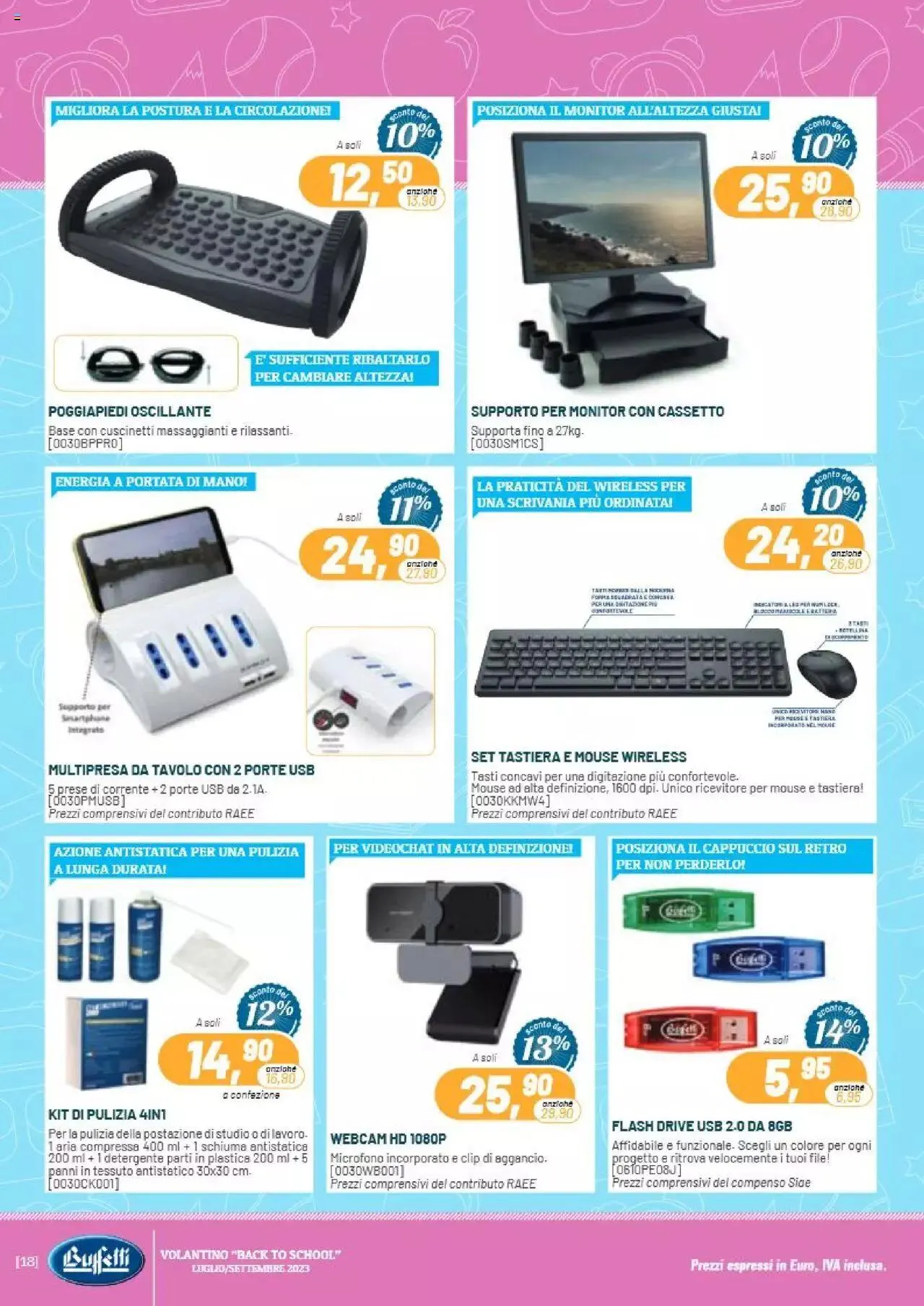 Volantino Buffetti da 1 luglio a 30 settembre di 2023 - Pagina del volantino 18