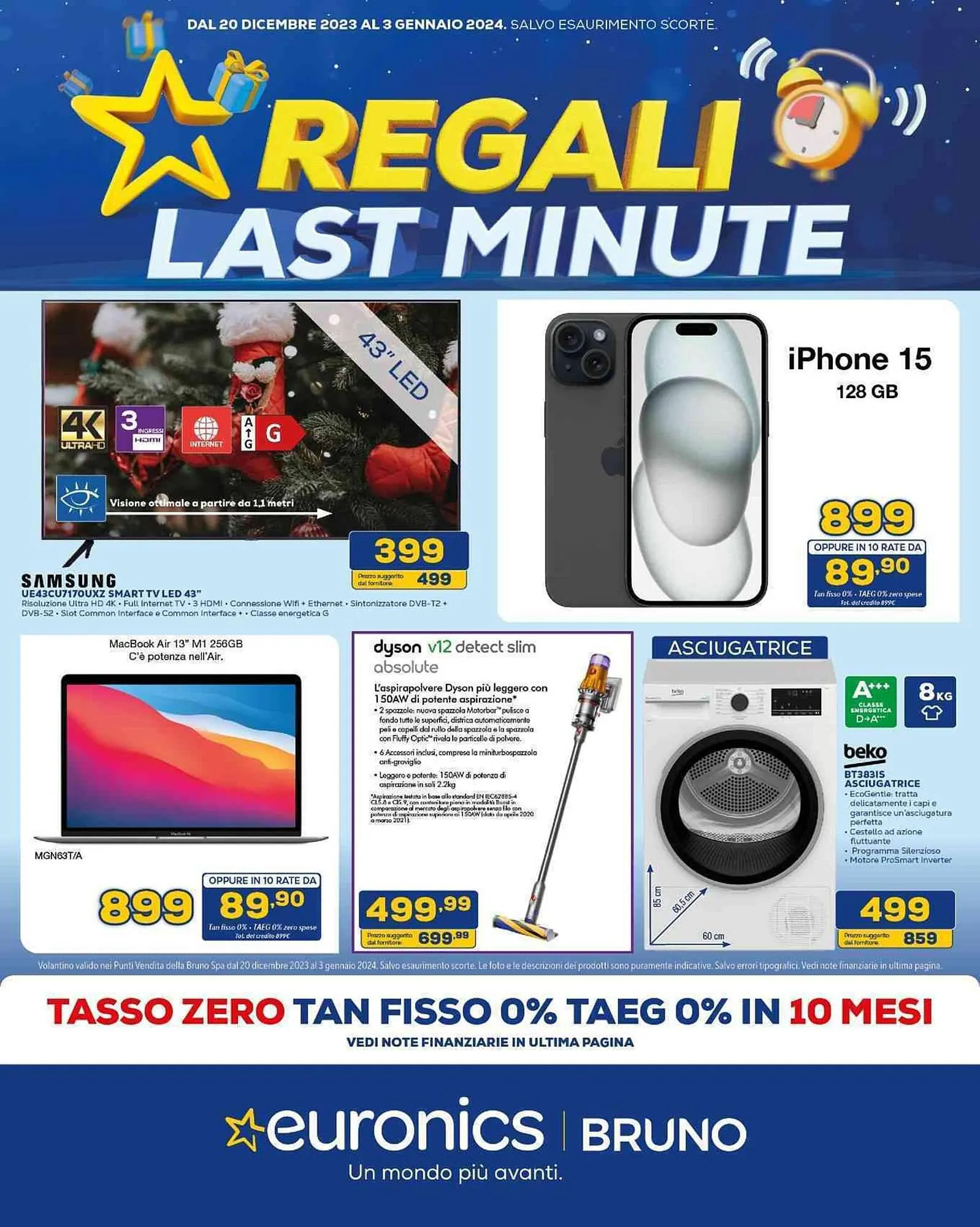 Volantino Euronics da 20 dicembre a 3 gennaio di 2024 - Pagina del volantino 1