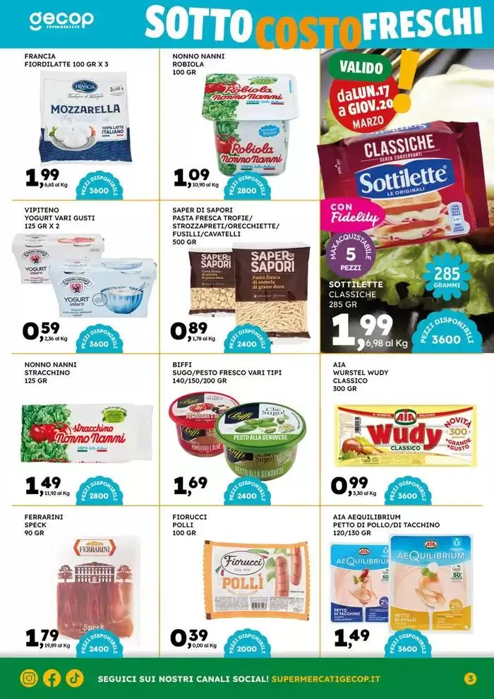 Sottocosto freschi da 10 marzo a 23 marzo di 2025 - Pagina del volantino 3