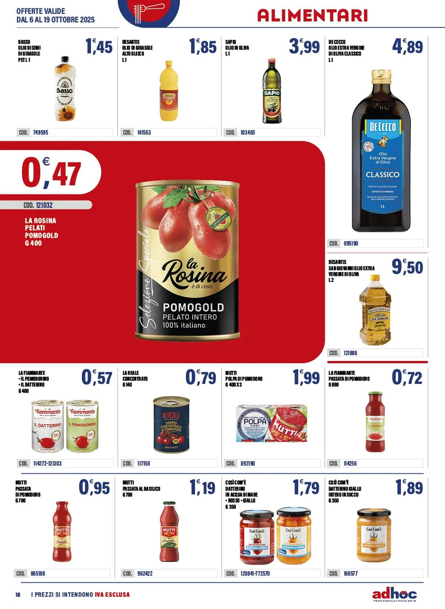Volantino Adhoc da 6 ottobre a 19 ottobre di 2025 - Pagina del volantino 18