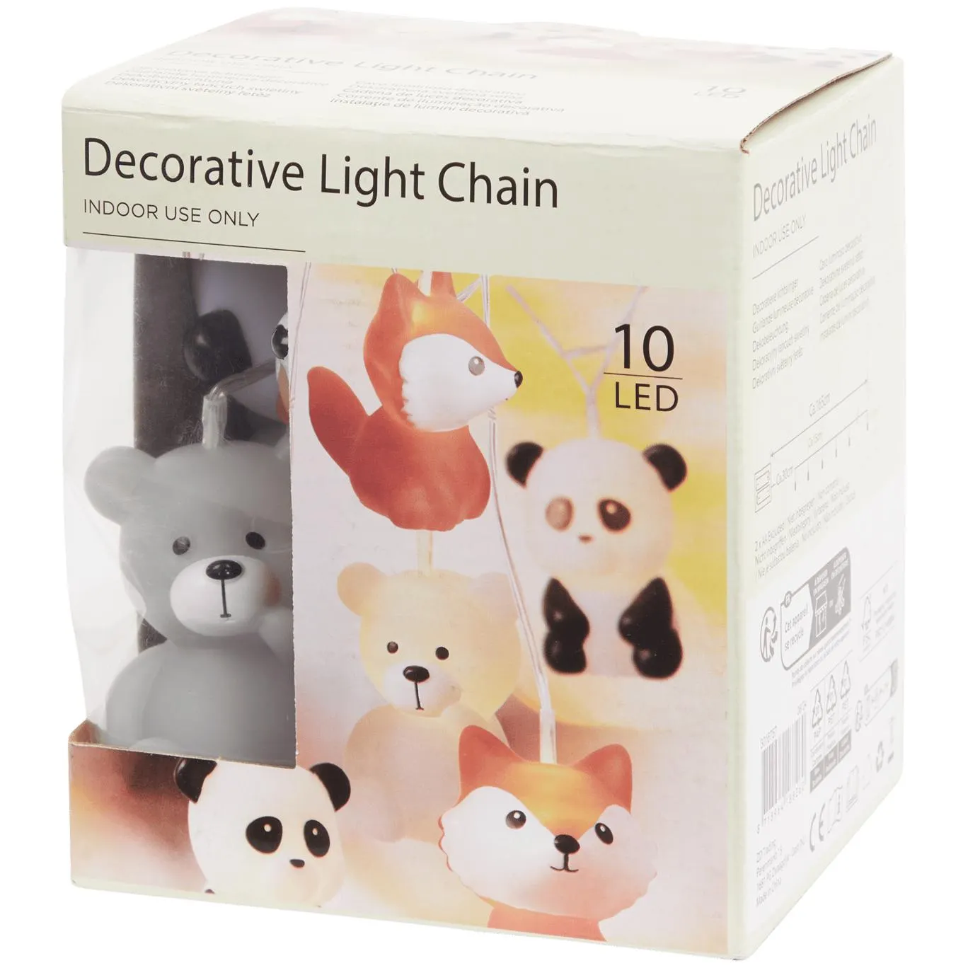 Ghirlanda luminosa con animali