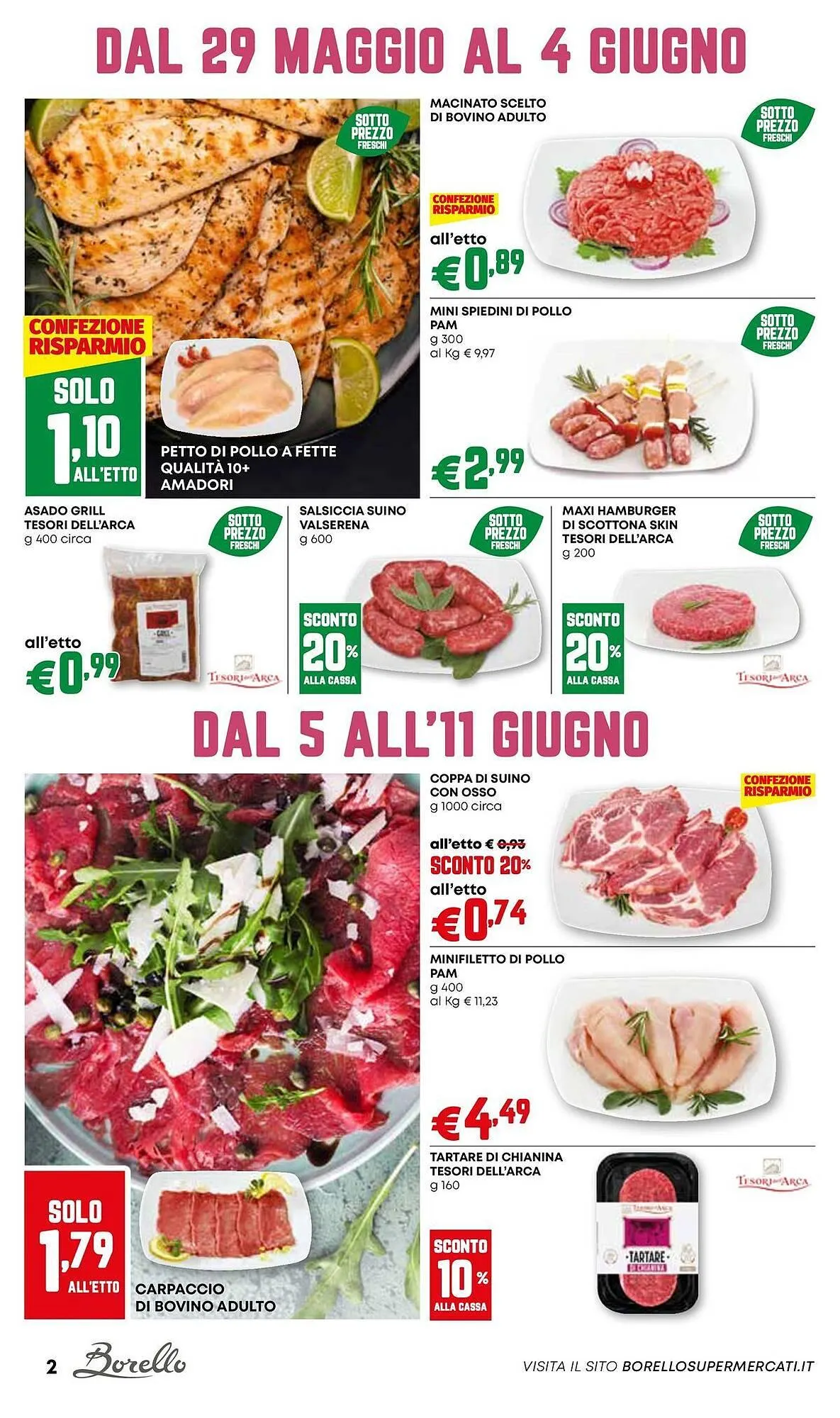 Volantino Borello Supermercati da 29 maggio a 11 giugno di 2025 - Pagina del volantino 2