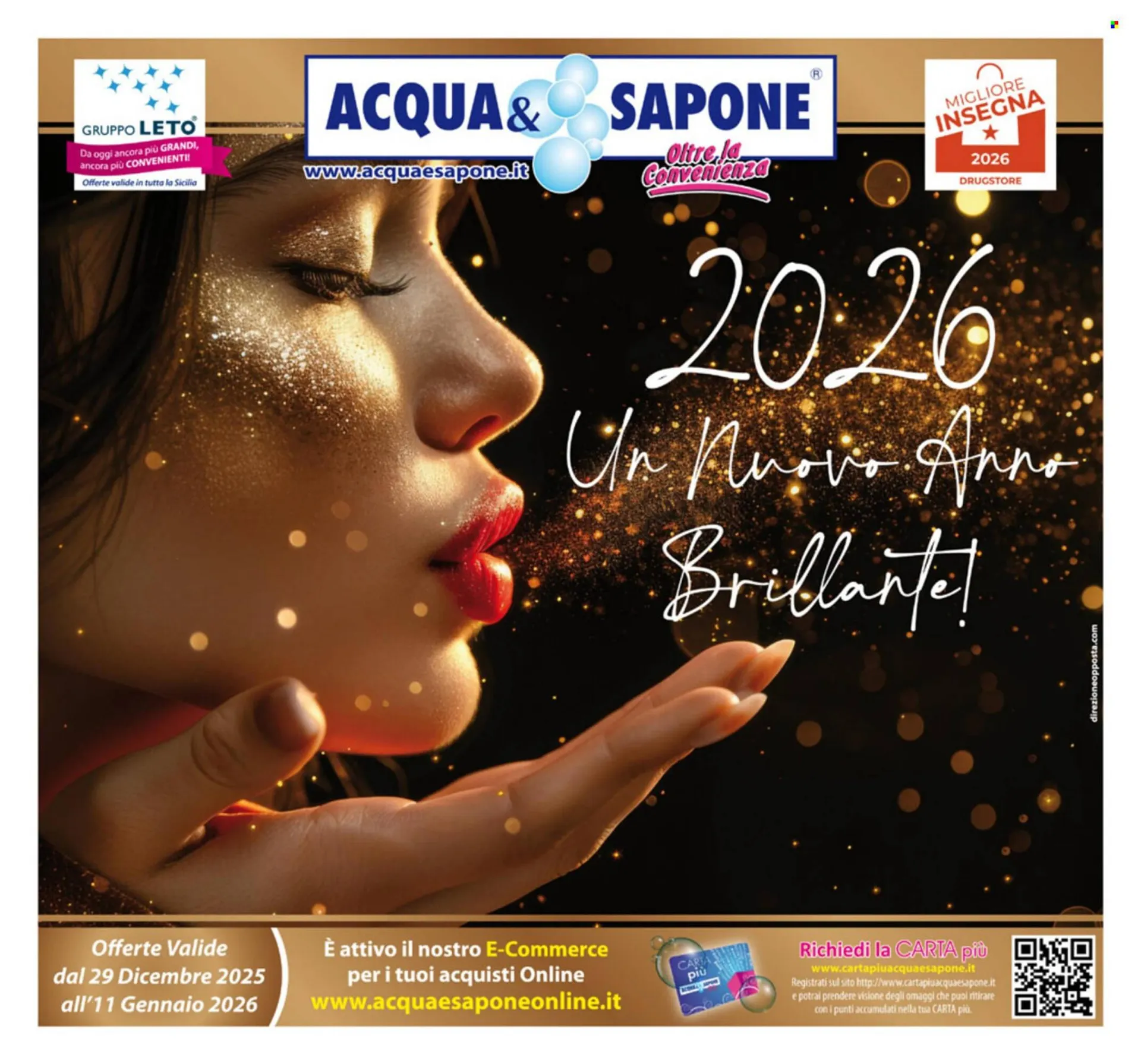 Volantino Acqua & Sapone da 29 dicembre a 11 gennaio di 2026 - Pagina del volantino 1
