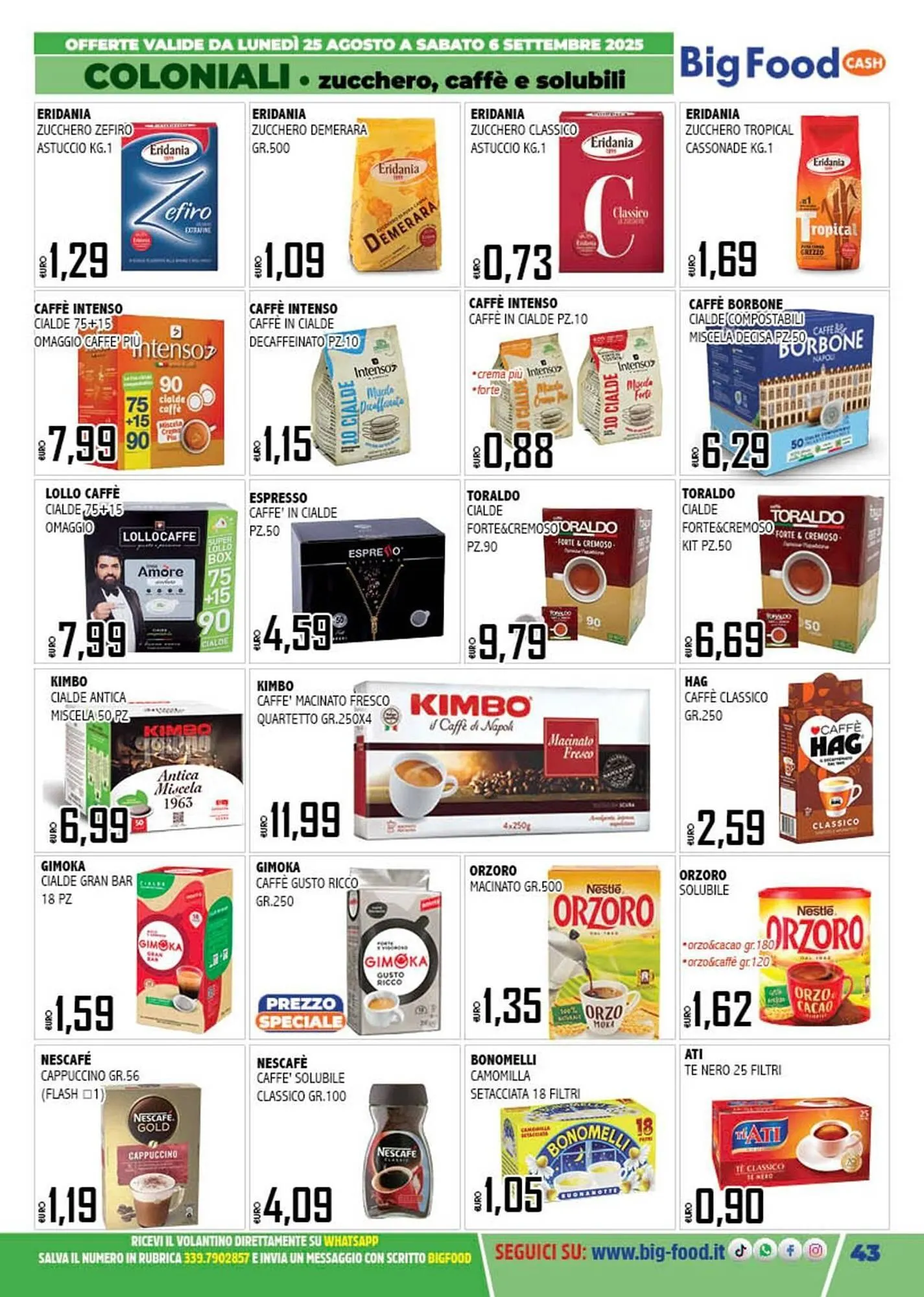 Volantino Big Food da 25 agosto a 6 settembre di 2025 - Pagina del volantino 43