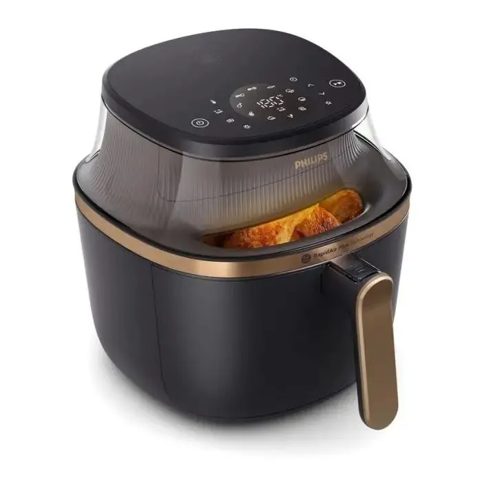 Philips 3000 series na332/00 airfryer 6.2l, friggitrice ad aria 16 in 1 app ricettario