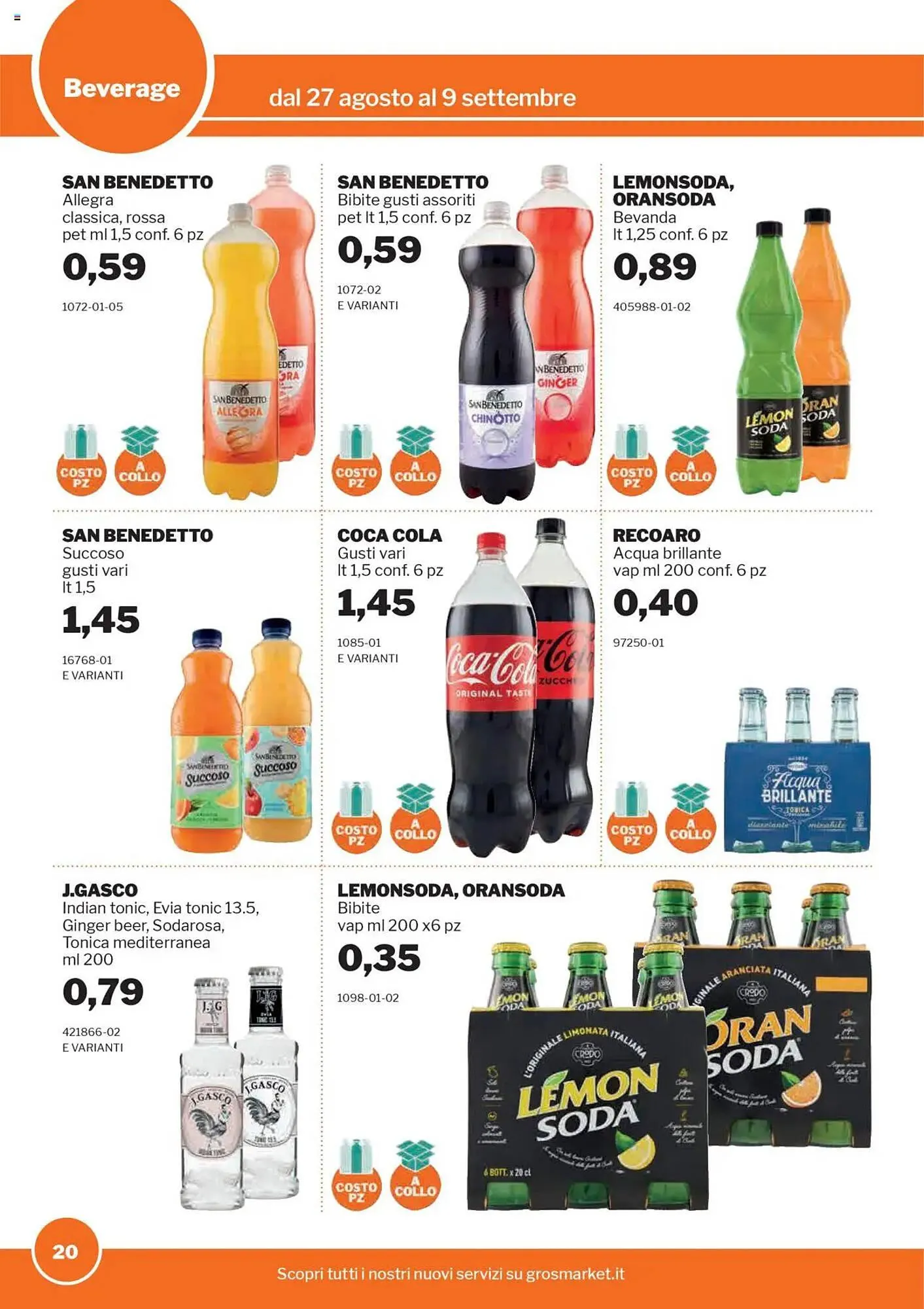 Volantino GrosMarket da 27 agosto a 9 settembre di 2025 - Pagina del volantino 20