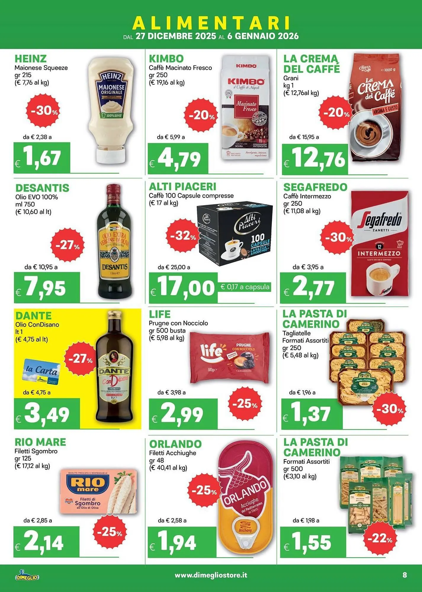 Volantino DiMeglio da 27 dicembre a 6 gennaio di 2026 - Pagina del volantino 8
