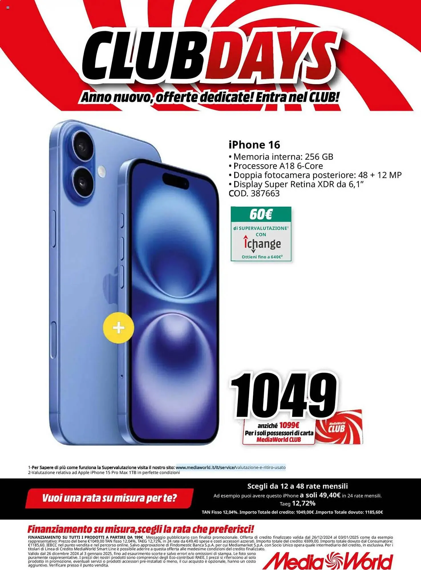 Volantino MediaWorld da 26 dicembre a 3 gennaio di 2025 - Pagina del volantino 3