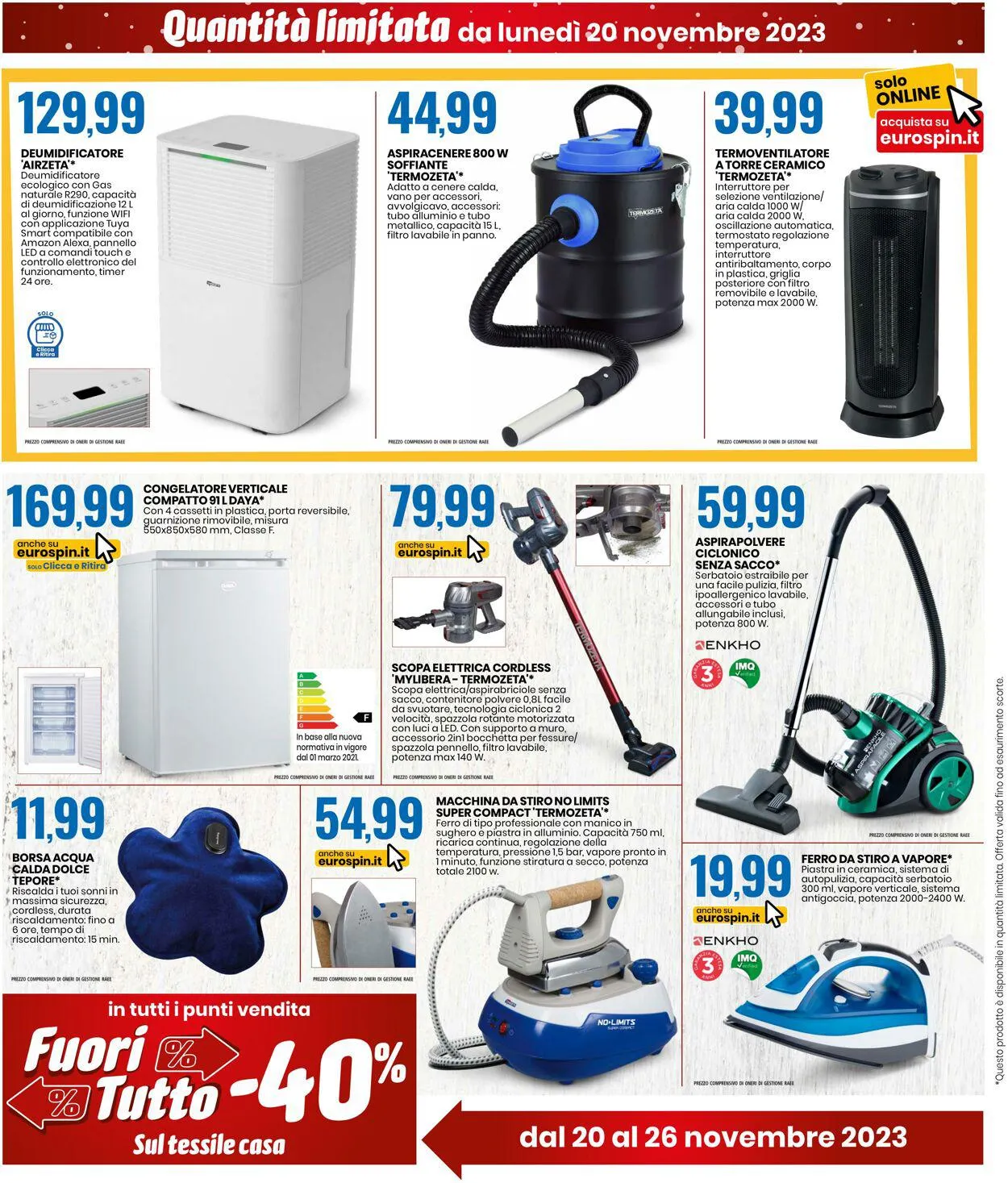 EURO Spin Volantino attuale da 19 novembre a 3 dicembre di 2023 - Pagina del volantino 16