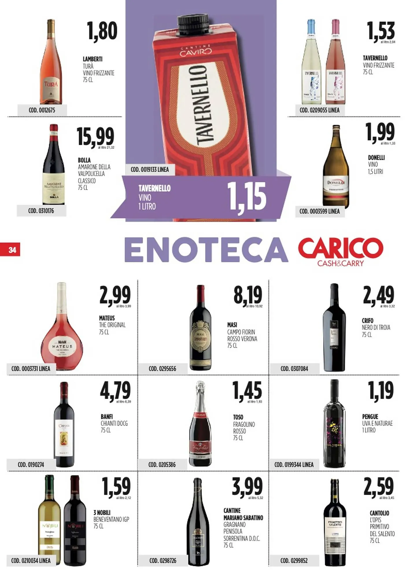 Volantino Carico Cash & Carry da 6 novembre a 19 novembre di 2025 - Pagina del volantino 34