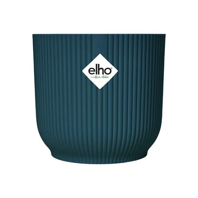 Coprivaso per piante e fiori Vibes Fold Round ELHO in polipropilene blu H 14.784 cm Ø 16.143 cm Vedi i dettagli del prodotto