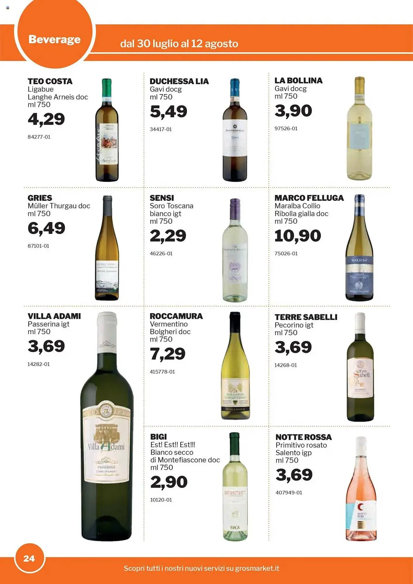 Volantino GrosMarket da 30 luglio a 12 agosto di 2025 - Pagina del volantino 24