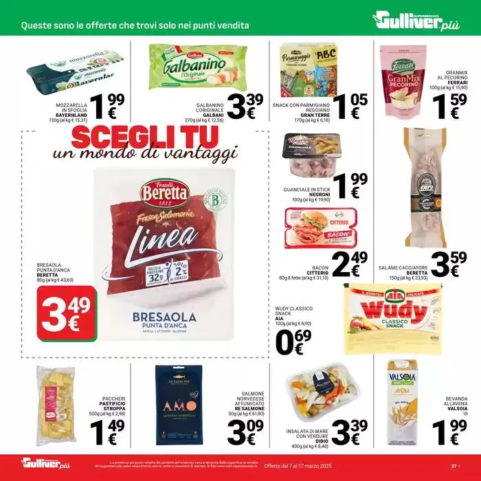 Scegli tu un mondo di vantaggi da 7 marzo a 17 marzo di 2025 - Pagina del volantino 27