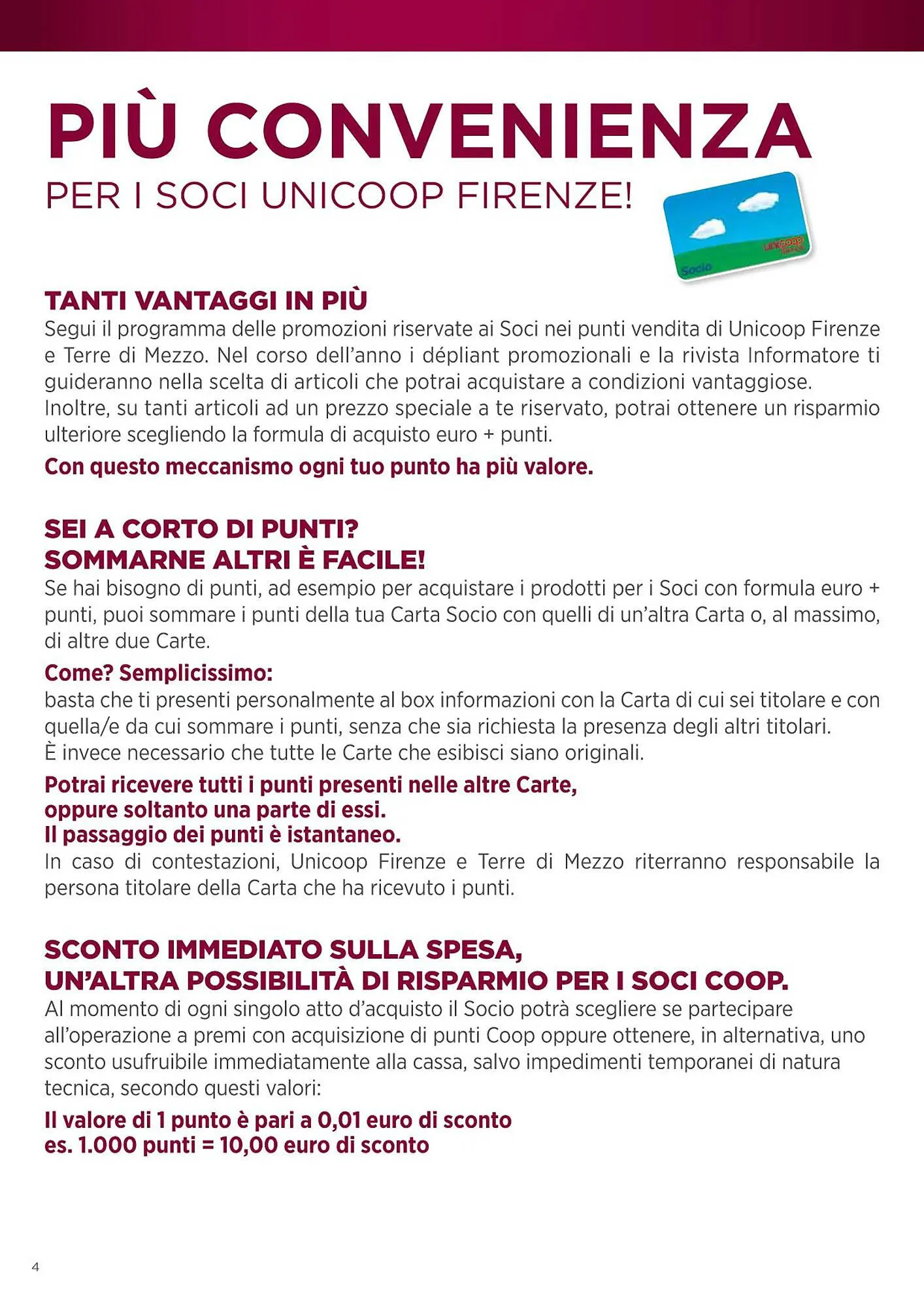 Volantino Unicoop da 5 marzo a 30 settembre di 2024 - Pagina del volantino 4