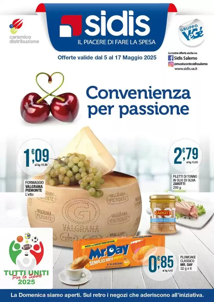 Convenienza per passione da 5 maggio a 17 maggio di 2025 - Pagina del volantino 1