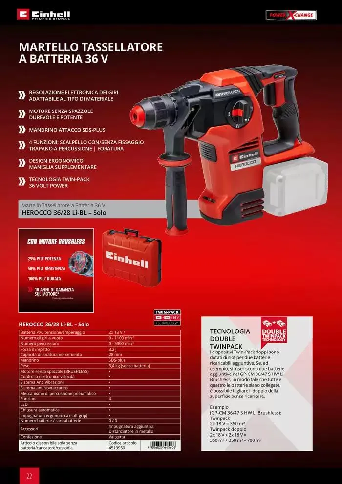 Elettroutensili 2025 da 11 febbraio a 31 dicembre di 2025 - Pagina del volantino 22
