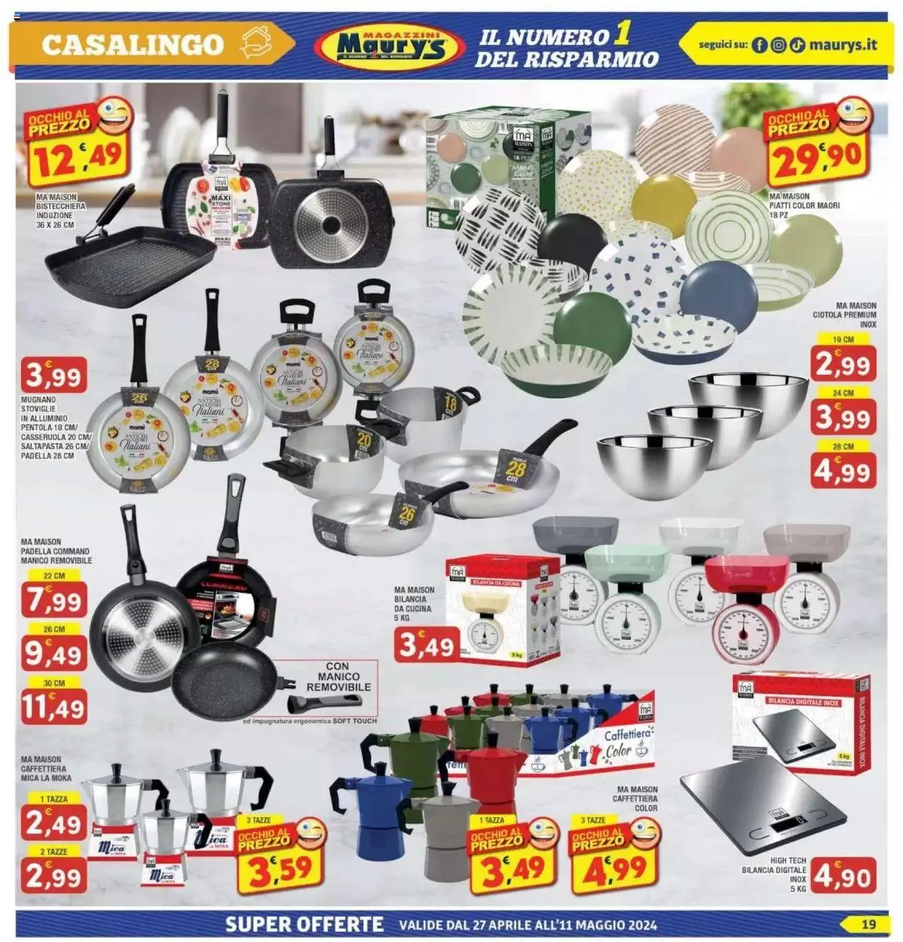 Maury's - Volantino da 27 aprile a 11 maggio di 2024 - Pagina del volantino 19