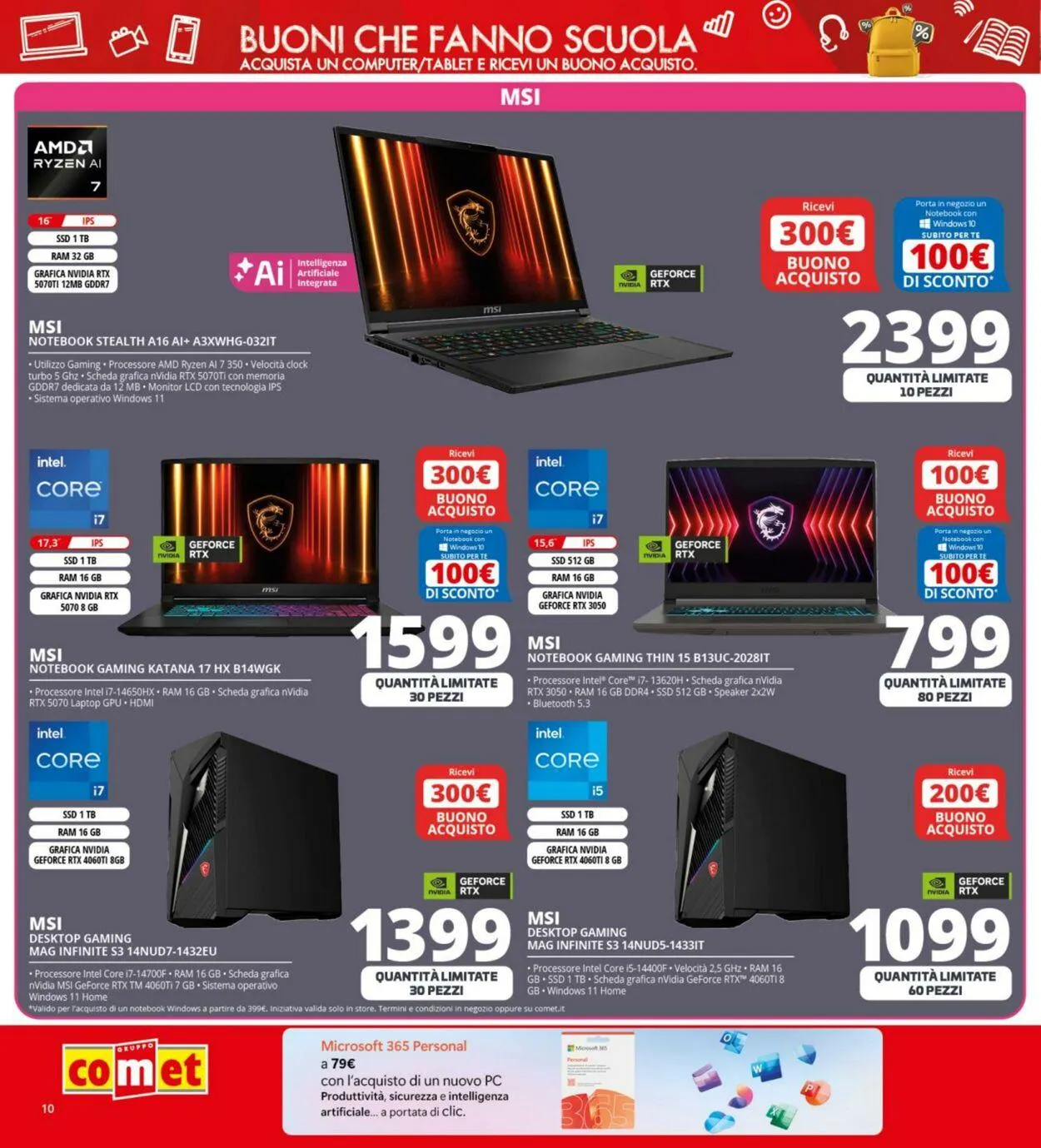 Comet Volantino attuale da 22 agosto a 11 settembre di 2025 - Pagina del volantino 10