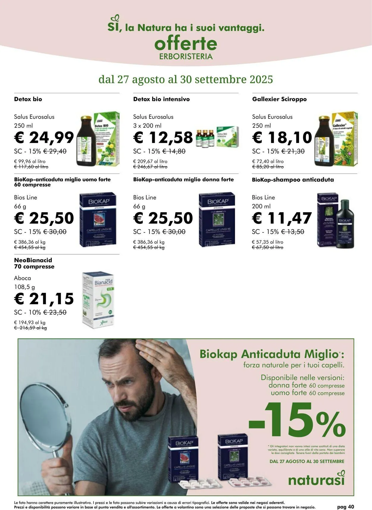 Natura Sì Volantino attuale da 28 agosto a 11 settembre di 2025 - Pagina del volantino 40