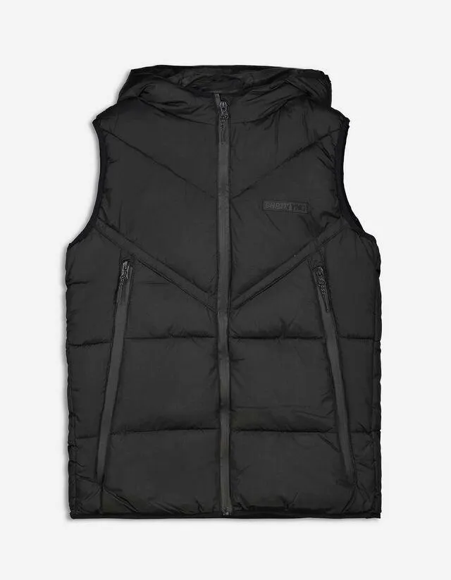 Gilet trapuntato - Cappuccio