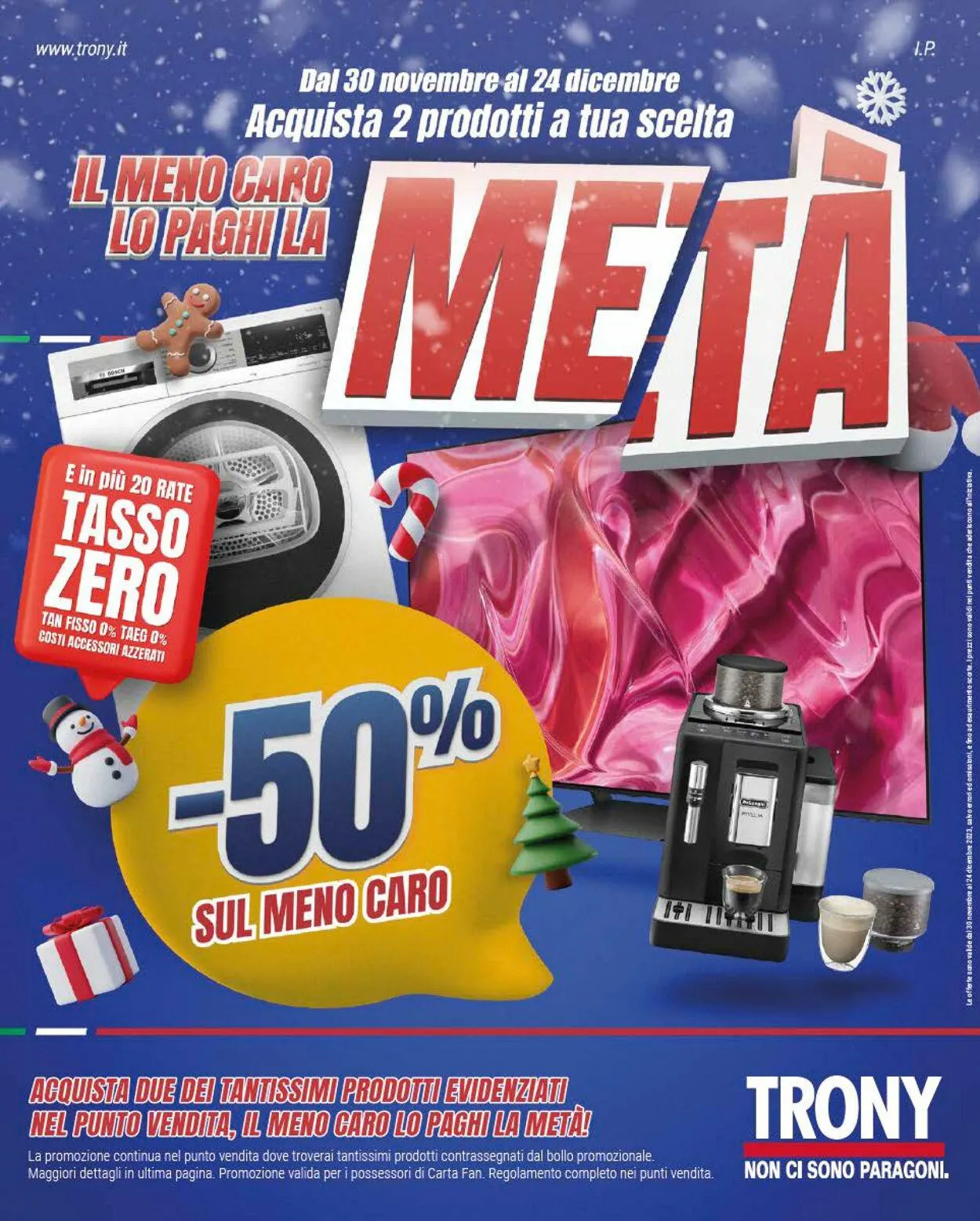 Trony - Palermo Volantino attuale da 30 novembre a 24 dicembre di 2023 - Pagina del volantino 1