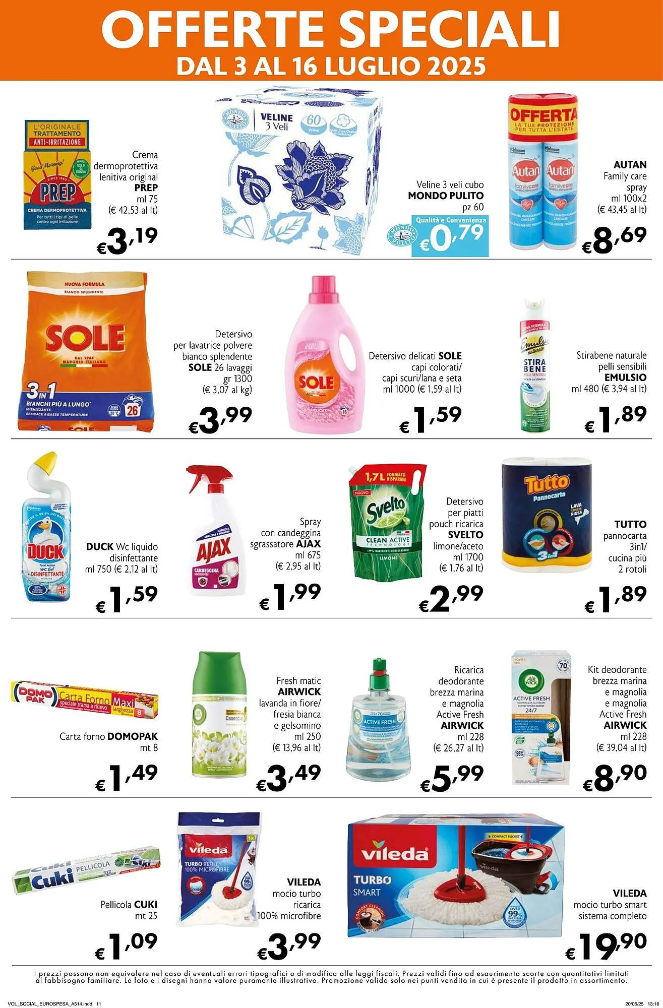 Volantino Eurospesa da 3 luglio a 16 luglio di 2025 - Pagina del volantino 11