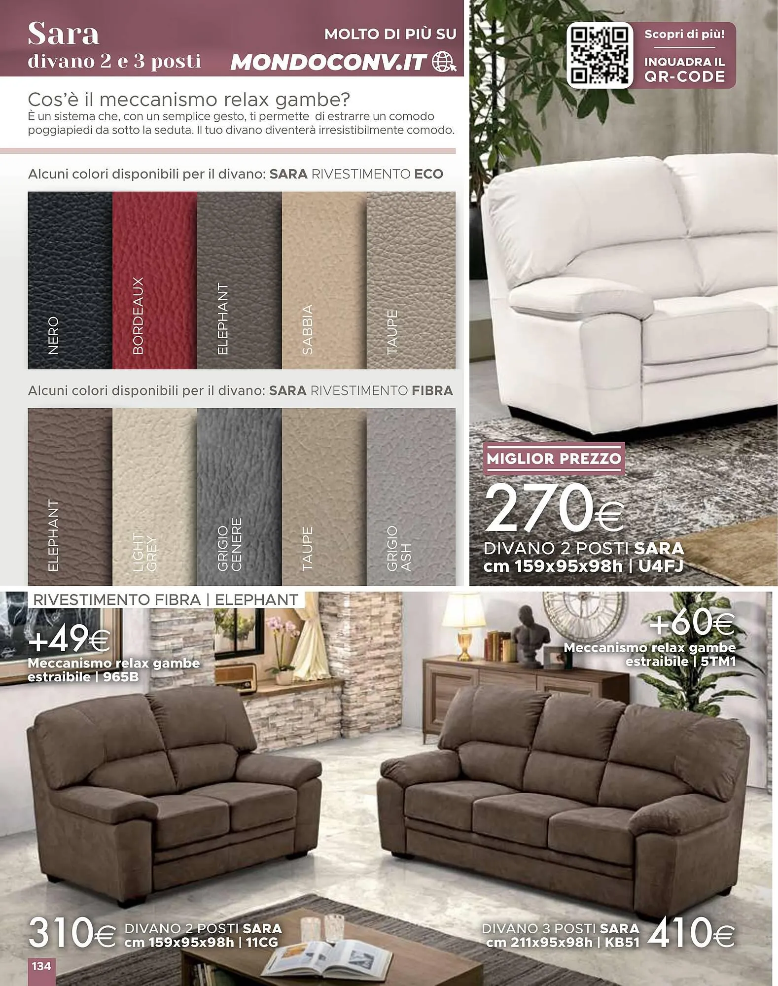 Volantino Mondo Convenienza da 1 aprile a 1 settembre di 2024 - Pagina del volantino 134