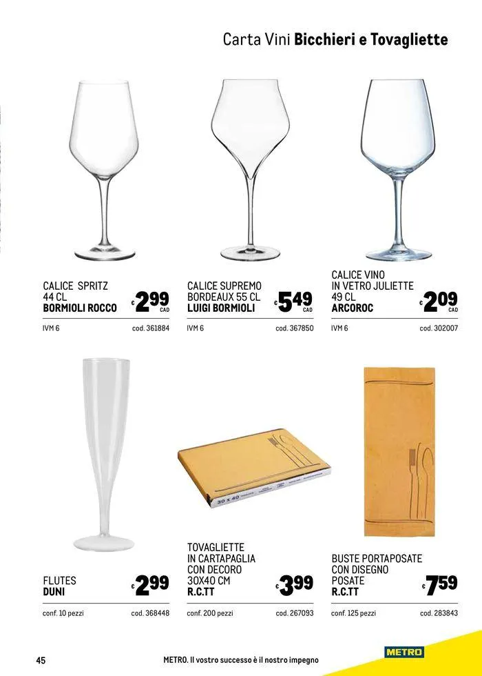Carta vini autunno da 26 settembre a 23 ottobre di 2024 - Pagina del volantino 45