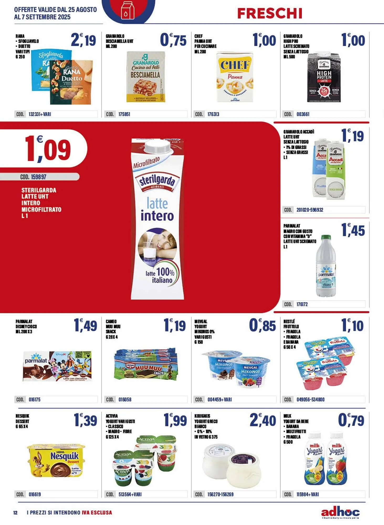 Volantino Adhoc da 25 agosto a 7 settembre di 2025 - Pagina del volantino 12