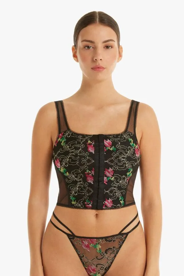 Sujetador Tipo Top Seductive Cross Stitch