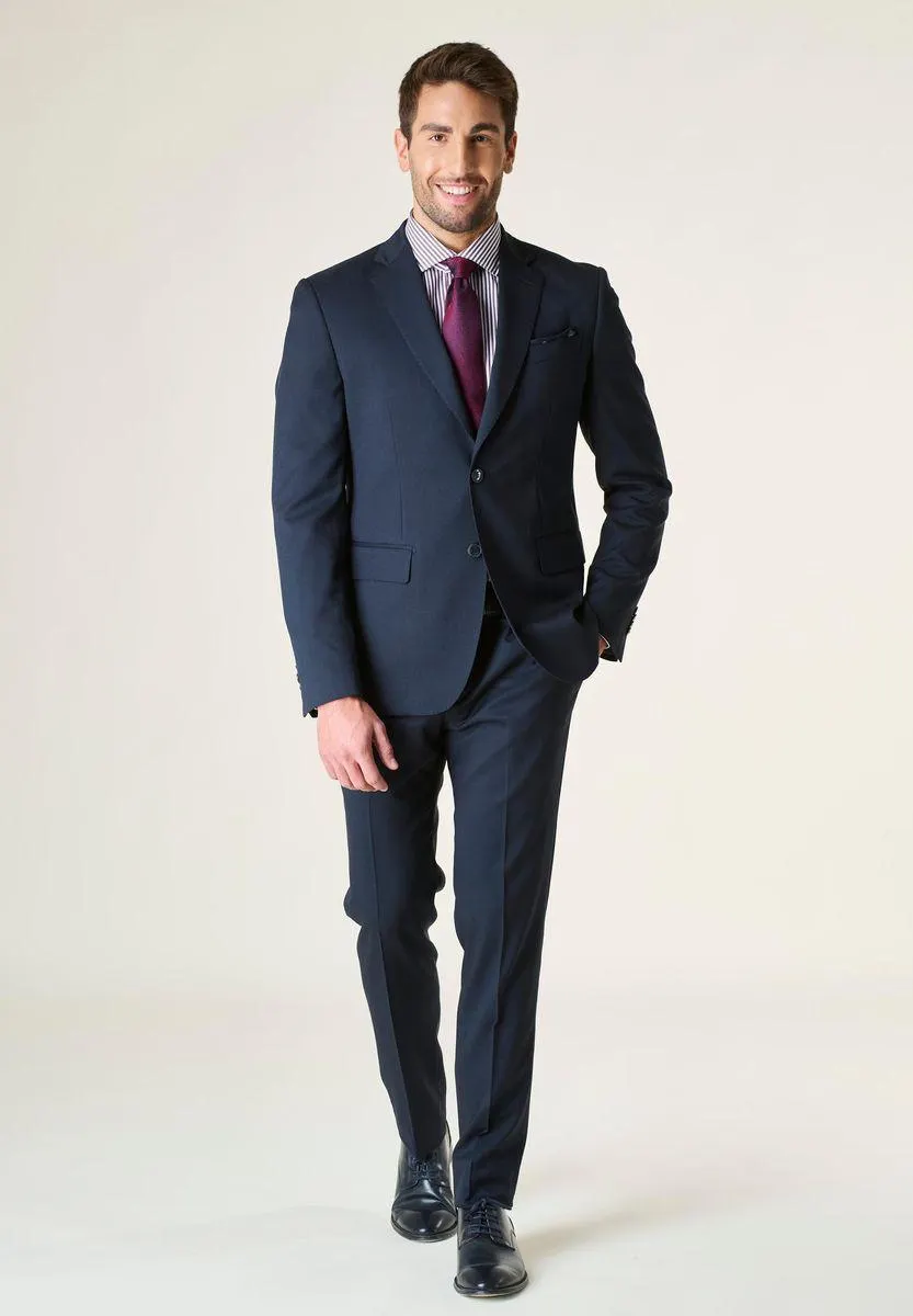 Abito blu saglia di lana Cerruti custom fit