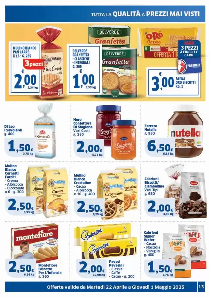 Prezzi tondi da 22 aprile a 1 maggio di 2025 - Pagina del volantino 13