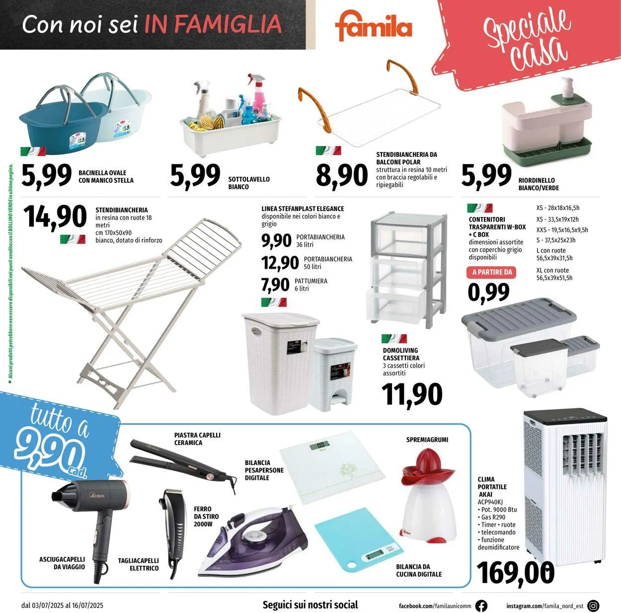 Famila Volantino attuale da 3 luglio a 16 luglio di 2025 - Pagina del volantino 22