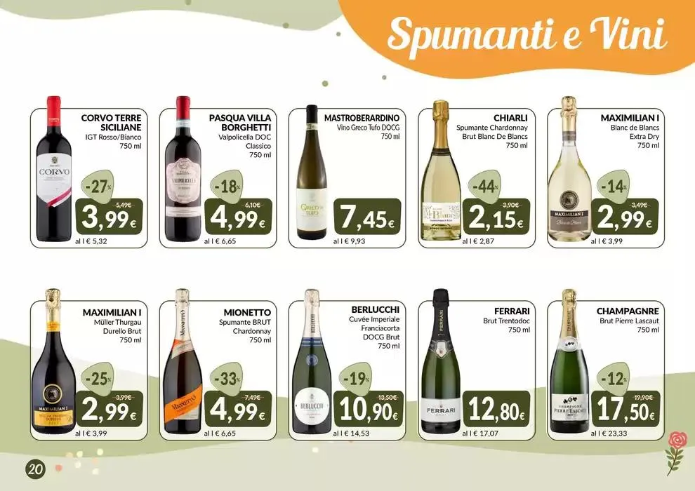 PASQUA FESTA DI SAPORI E CONVENIENZA da 28 marzo a 19 aprile di 2025 - Pagina del volantino 20