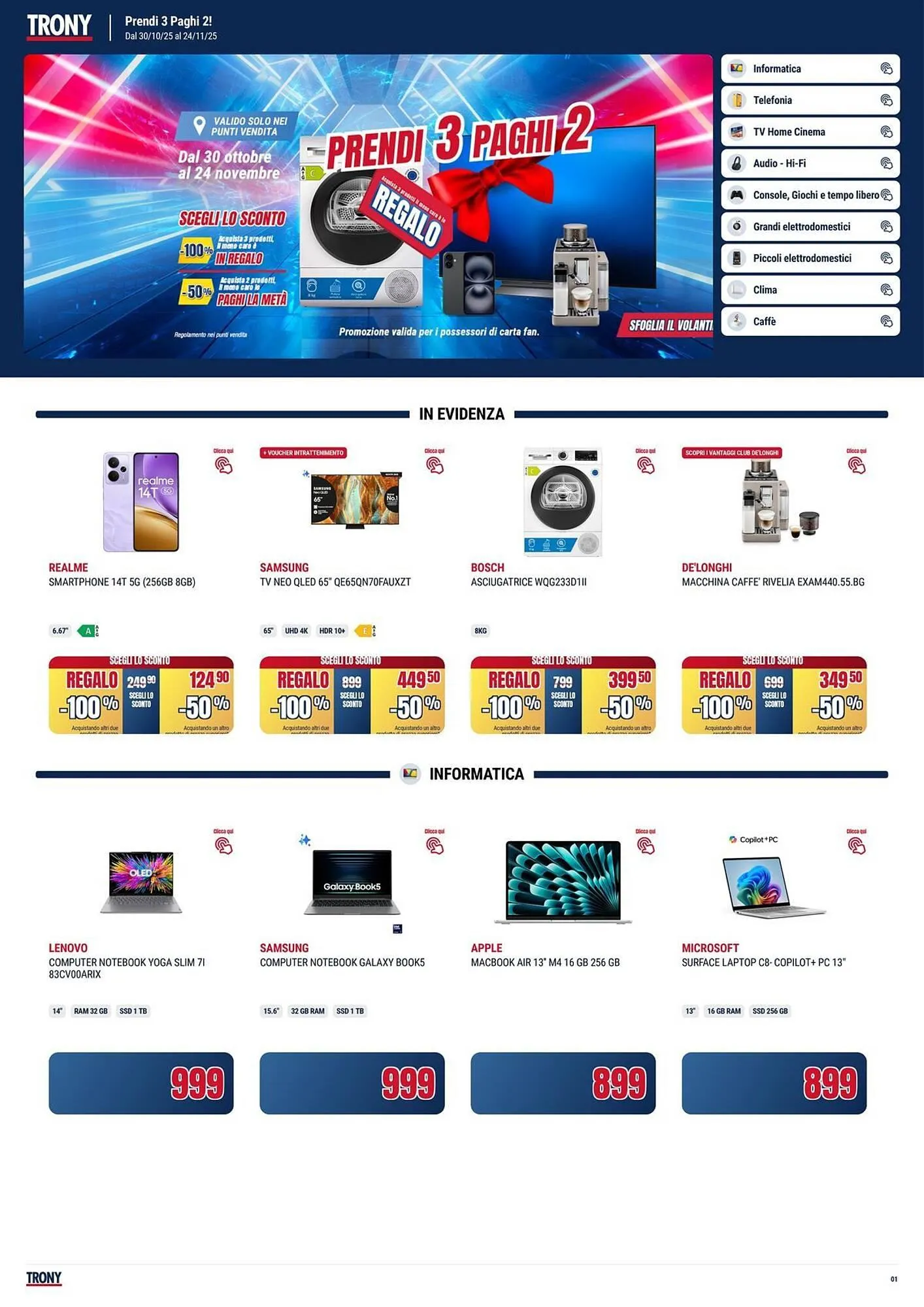 Volantino Trony - 1