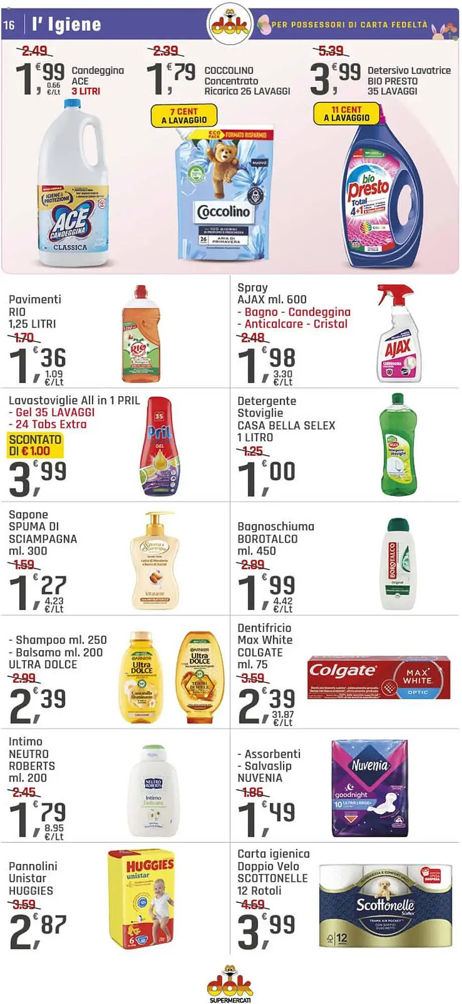 Volantino Supermercati Dok da 10 aprile a 19 aprile di 2025 - Pagina del volantino 16