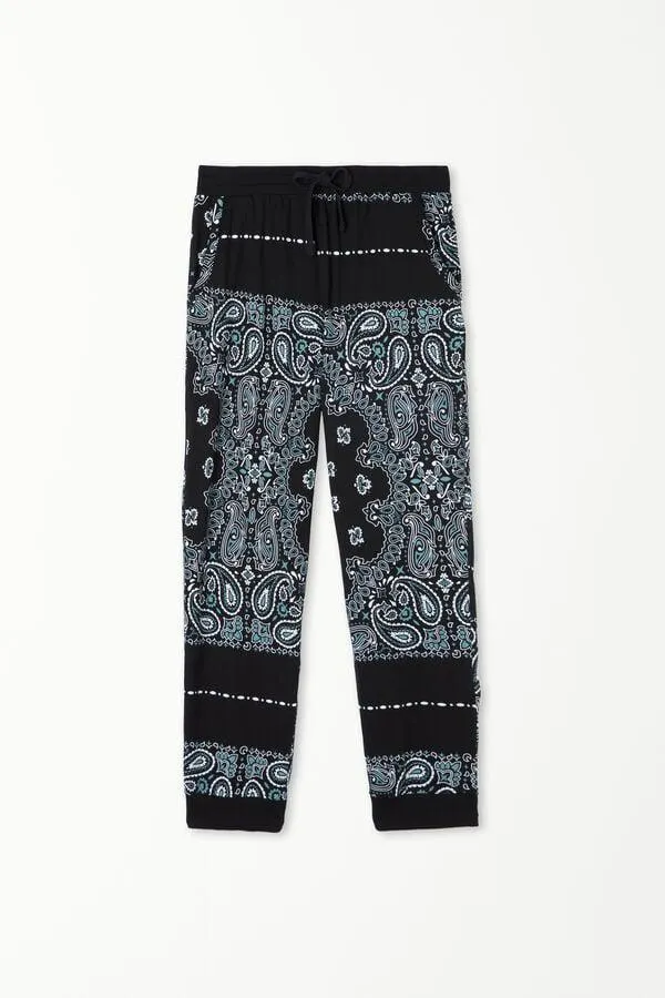 Pantalone Lungo in Cotone con Coulisse