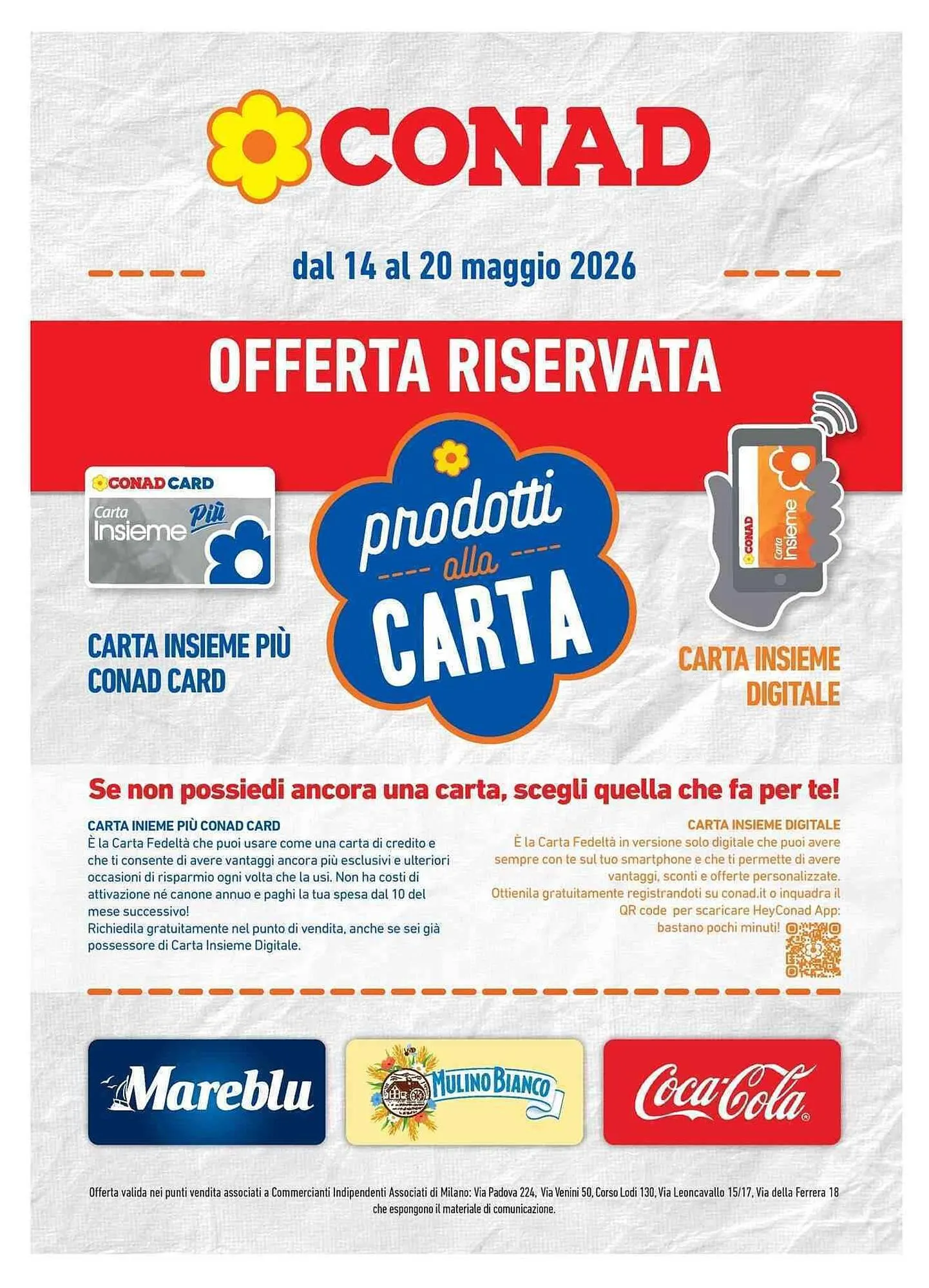 Volantino Conad da 14 maggio a 20 maggio di 2026 - Pagina del volantino 1