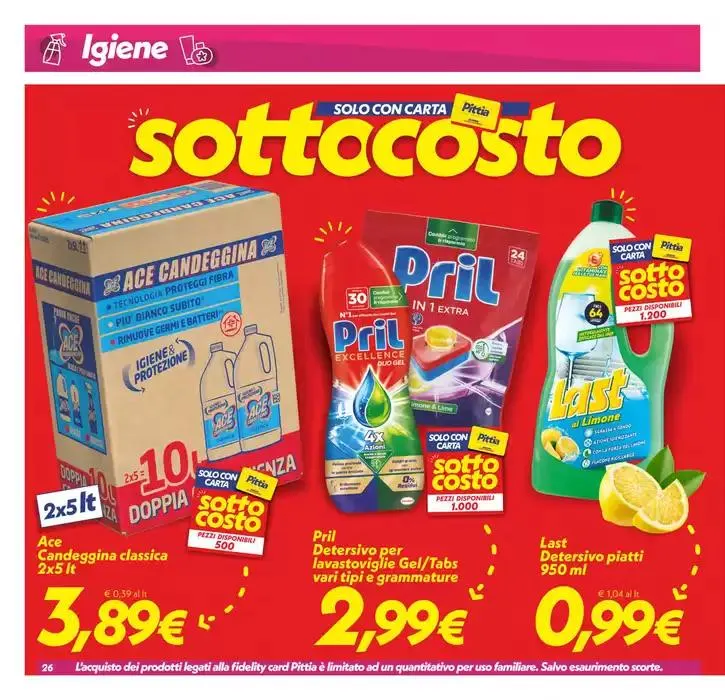 Sottocosto da 15 marzo a 24 marzo di 2025 - Pagina del volantino 26