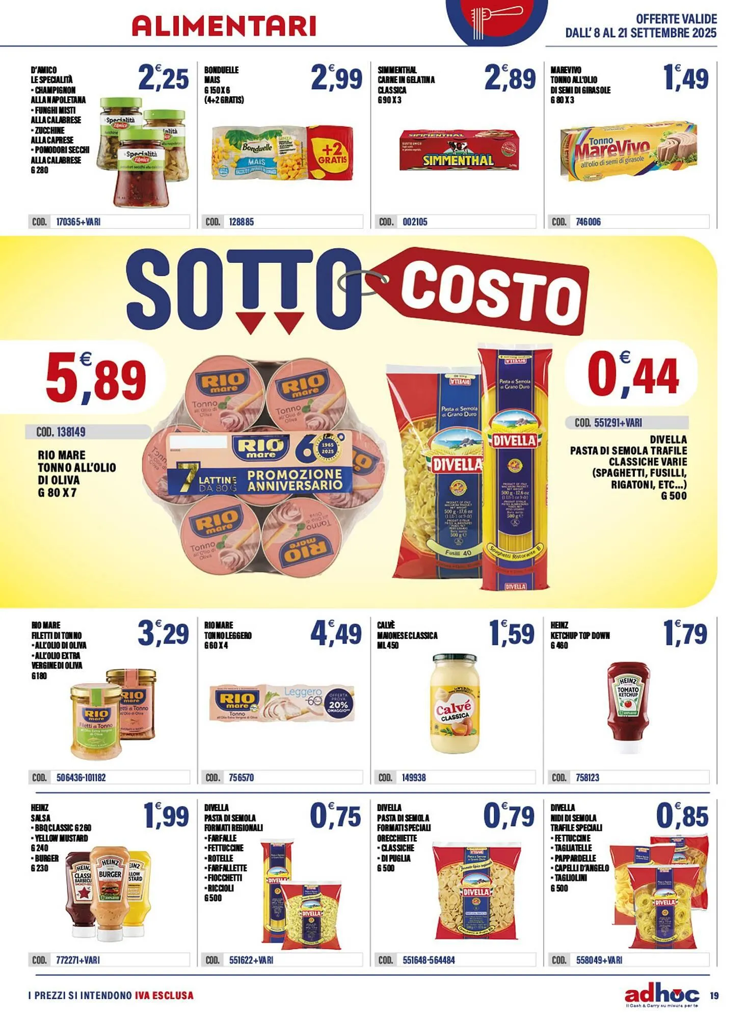 Volantino Adhoc da 8 settembre a 21 settembre di 2025 - Pagina del volantino 19