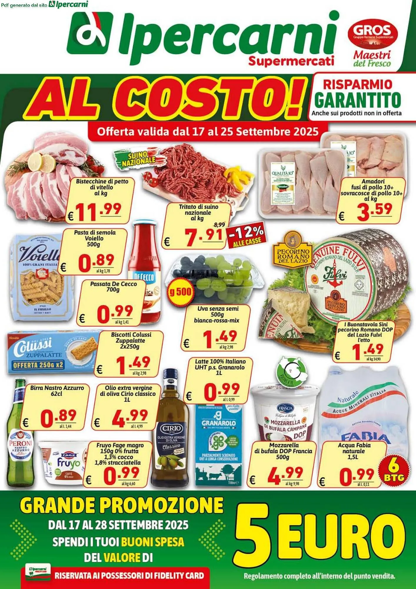 Volantino Ipercarni da 17 settembre a 25 settembre di 2025 - Pagina del volantino 1