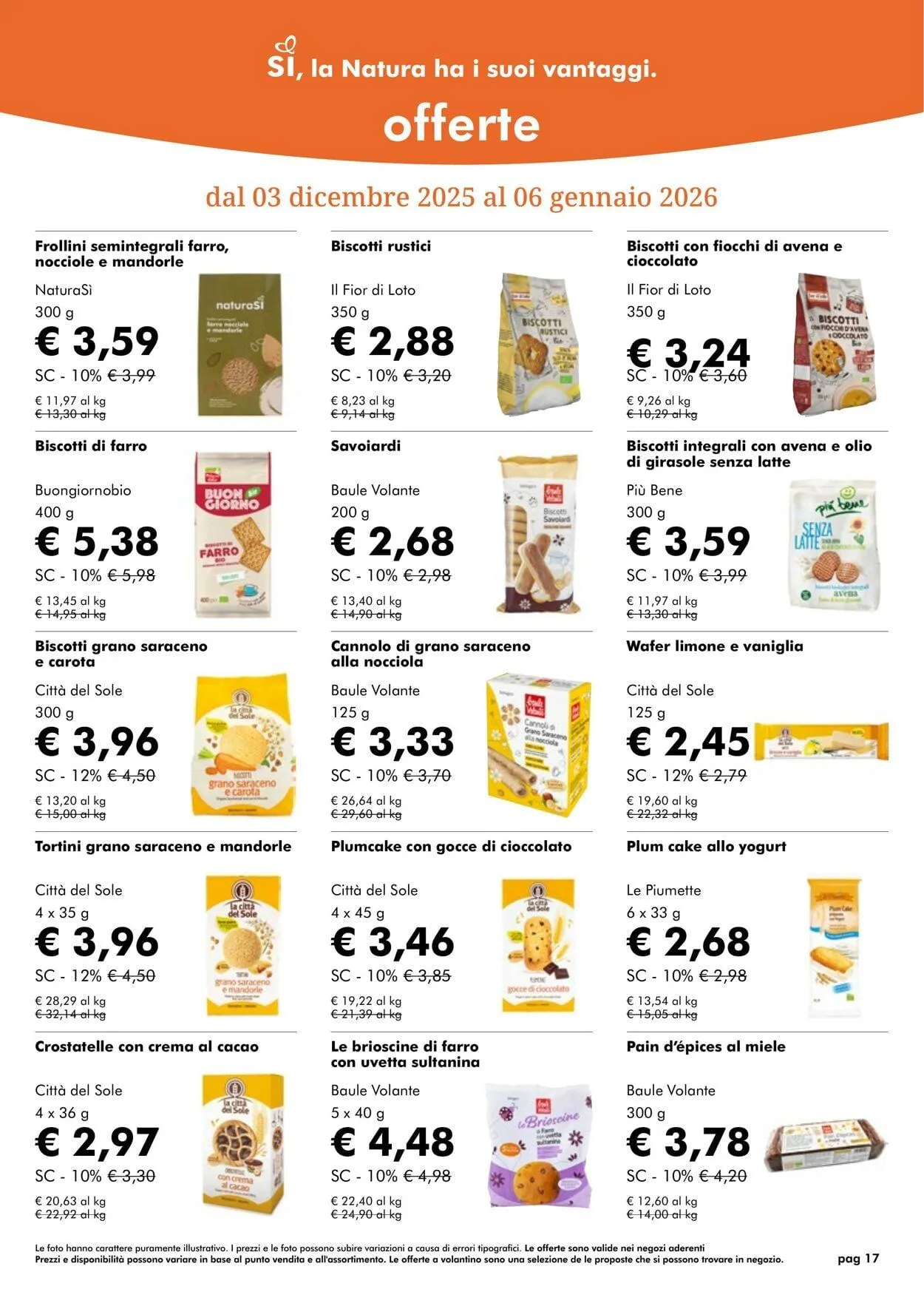 Natura Sì Volantino attuale da 1 dicembre a 1 gennaio di 2026 - Pagina del volantino 17